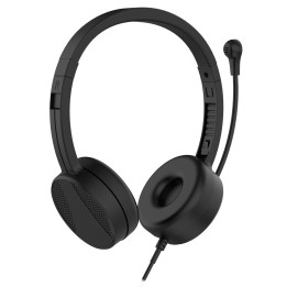 Cuffie con microfono USB Nilox NXAUSB01, stereo on-ear, cavo 1,8 m, nere