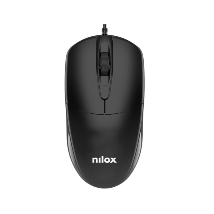 Mouse ottico USB Nilox MOUSB1011, 1200 DPI, 3 tasti, nero