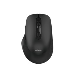 Mouse wireless Nilox NXMODWI01, 2,4 GHz + Bluetooth, 1600 DPI, 6 tasti silenziosi, nero