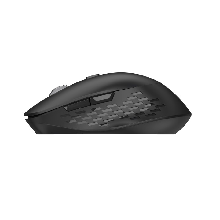 Mouse wireless Nilox NXMODWI01, 2,4 GHz + Bluetooth, 1600 DPI, 6 tasti silenziosi, nero