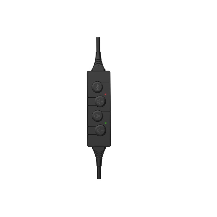 Cuffie con microfono USB Nilox NXAUSB01, stereo on-ear, cavo 1,8 m, nere