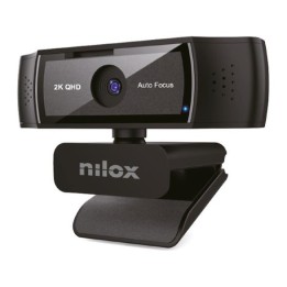 Webcam Nilox NXWCA2K12 2K con autofocus, doppio microfono e filtro privacy, USB