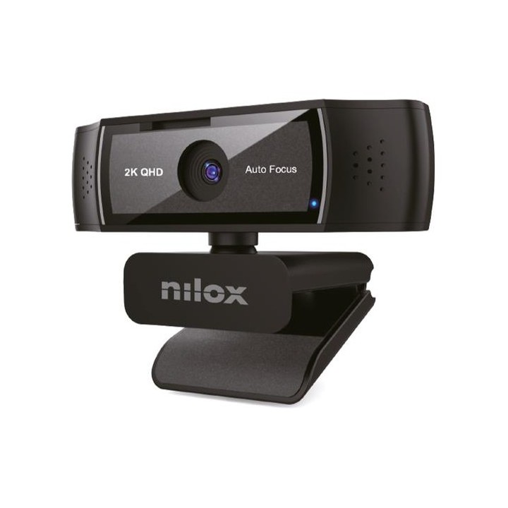 Webcam Nilox NXWCA2K12 2K con autofocus, doppio microfono e filtro privacy, USB