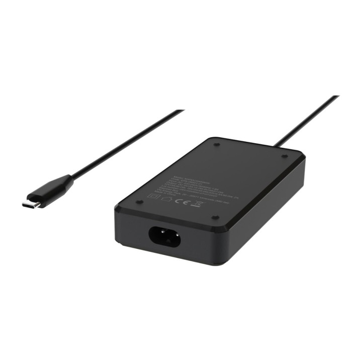 Caricabatterie USB-C GaN per notebook Nilox NXPDCGAN90W, 90 W Power Delivery, nero