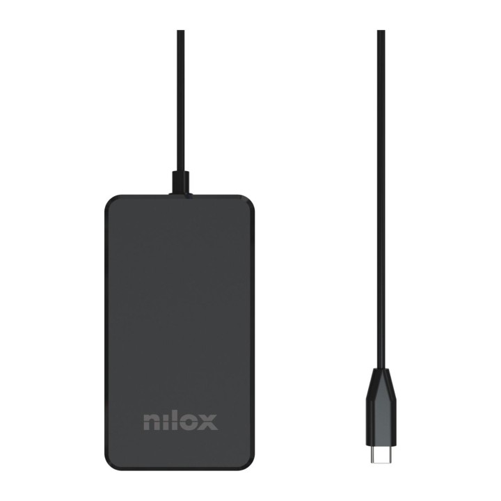Caricabatterie USB-C GaN per notebook Nilox NXPDCGAN90W, 90 W Power Delivery, nero