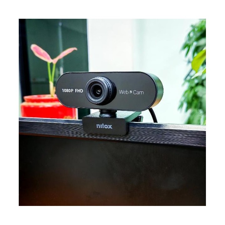 Webcam Full HD 1080p Nilox NXWC11 con microfono, 30 fps, USB