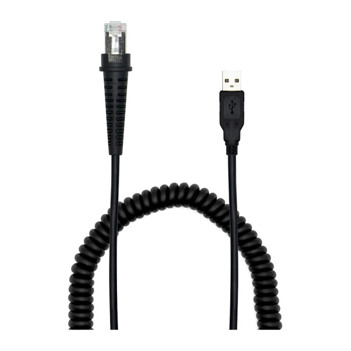 Lettore di codici a barre 2D Newland HR23 Dorada, USB, con supporto regolabile e cavo spiralato da 3,5 m