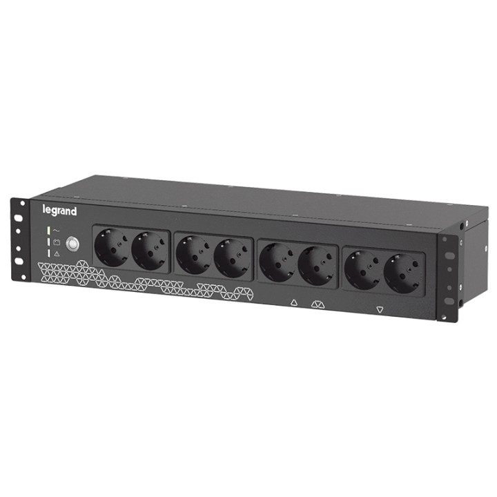 Gruppo di continuità (UPS) Legrand Keor PDU 800, 800 VA / 480 W, multipresa rack 19" 2U con 8 prese, USB